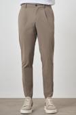  Erkek Vizon Trend Slim Fit Tam Lastik Pantolon