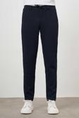  Erkek Lacivert Poliviskon Trend İpli Jogger Slim Fit Spor Pantolon