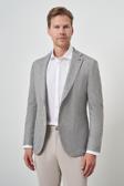  Erkek Haki Örme Slim Fit Mono Yaka Ceket