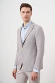  Erkek A. MAVİ Dokuma Slim Fit Torba Cep Mono Yaka Spor Ceket