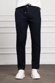  Erkek Lacivert Jogger Slim Fit Dar Kesim Çıtçıtlı İpli Pantolon