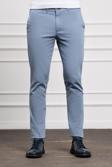  Erkek Mavi Slim Fit Dar Kesim Chino Pantolon