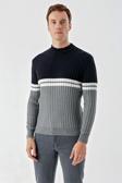  Erkek Grimel Trend Panolu Bato Yaka Dynamic Fit Rahat Kesim Triko
