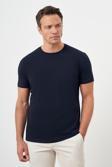  Erkek Lacivert Basic Bisiklet Yaka Dynamic Fit T-Shirt