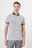  Erkek Antrasit Trend Compact Rotasyon Baskı Pike Polo Yaka T-Shirt