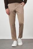  Erkek Vizon Pamuk Yan Cep Slim Fit Chino Pantolon