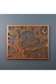 Colorfull Worlds Van Gogh Yıldızlı Geceler Metal Duvar Dekoru