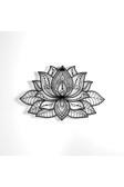 Colorfull Worlds 3D Mandala Lotus Çiçeği Metal Duvar Dekoru
