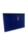 Megass Dekor Süet Kumaş Dakka Model Lacivert Renk 34-24 Cm Ayaklı Üçlü Set Tabla Stand