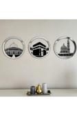 İwa Concept Mescid-İ Aksa, Mescid-İ Haram Ve Mescid-İ Nebevi 3'Lü - İslami Duvar Sanatı Ev Ofis Cami Dekoru