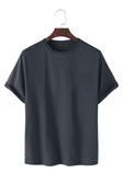 Ghassy Co. Unisex Normal Kesim Pamuklu Yumuşak Dokulu Bisiklet Yaka Basic Tişört