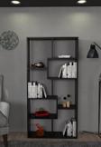 Moonlife Zebra Dekoratif Kitaplık Siyah