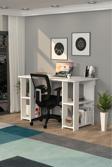 Moonlife Hipo Kitaplıklı Çalışma Masası Beyaz