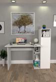 Moonlife Diamond Dolaplı Çalışma Masası Beyaz