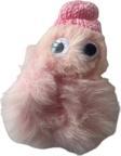 Caş Dekorasyon Pembe Renk Canavar Figürlü Peluş Simit Toka