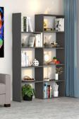 Moonlife Office Dekoratif Kitaplık Antrasit