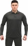 Single Sword Polo Yaka Uzun Kol Taktik T-Shirt