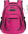 Konfores 1551-2225 Unisex Anatomik Yarasa Sırt Okul Çantası - NKT01551-PEMBE-TEK EBAT