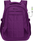 Konfores 1552-2227 Unisex Anatomik Yarasa Sırt Okul Çantası - NKT01552-MOR-TEK EBAT