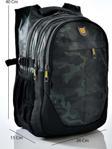 Konfores 1553-2235 Unisex Anatomik Yarasa Sırt Okul Çantası - NKT01553-haki-TEK EBAT