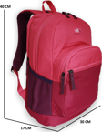 Konfores 1669 Unisex Anatomik Sırtlı Laptop Bölmeli Seyehat Spor ve Okul Çantası - NKT01669-fuşya-TEK EBAT