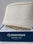Merinos Modern Line 2 Parça Tek Battaniye Seti - Ekru