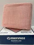 Merinos Modern Line 2 Parça Tek Battaniye Seti - Pudra