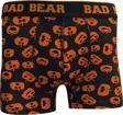 Pumpkin Siyah Balkabağı Desenli Erkek Boxer