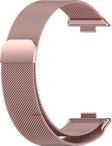 Dmay Huawei Watch Fit 4 Uyumlu Milano Hasır Örgü Metal Kordon