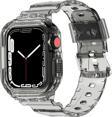 Dmay Apple Watch Ultra 2 (2024) Uyumlu 2İn1 Tam Koruma Silikon Kordon Kılıf