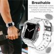 Dmay Apple Watch Ultra 2 (2024) Uyumlu 2İn1 Tam Koruma Silikon Kordon Kılıf