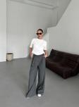 Laluvia Antrasit Pileli Business Pantolon - 3602