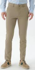  Erkek Vizon Piefti Pamuk Yan Cep Slim Fit Chino Pantolon