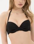 Push Up Bikini Üstü Dolgulu Balenli Boyundan Bağlamalı