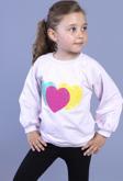 Toontoy Kız Çocuk Popıt Desenli Sweatshirt