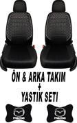 1Araba1Ev Oto Koltuk Kılıfı Mazda Ön Arka Takım + 2 Adet Boyun Yastığı Seti