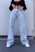 Cıqulata Bucha Jeans Long Length Yüksek Bel Straıght Fıt Jean Palazzo