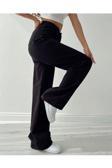 Lamira Palazzo Siyah Bol Paça Yüksek Bel Salaş Wide Leg Jeans