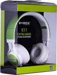 Syrox Yeşil Kablolu Mikrofonlu Kulaküstü Kafa Bantlı Süper Bass Kulaklık