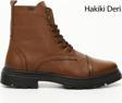Taba Floter Gön Hakiki Deri Fermuarlı Bağcıklı Erkek Postal Bot 81501