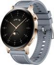 Sneezy Huawei Watch GT 2 Elegant-Classic 42mm Uyumlu 20mm Dikiş Desenli Dokuma Silikon Kordon