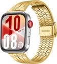 Huawei Watch Fit 4 Fit 4 Pro İle Uyumlu Lux Correa Paslanmaz Ayarlanabilir Metal Tokalı Kordon