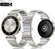 Huawei Watch GT5 41mm İle Uyumlu Renk Detaylı 18mm Paslanmaz Çelik Metal Kordon Kayış