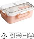 Vagonlife The Puzzle Lunch Box Tek Katlı Paslanmaz Çelik Kolay Kilitlenir Sefer Tası – 900 Ml Pembe