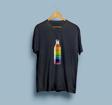 Oversize Renkli / Gökkuşağı Pet Şişe tasarım unisex T-shirt