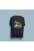 Oversize Yazılımcı Bilgisayar Ağaç ve Ev tasarım unisex T-shirt