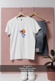 Oversize Deniz Kabuğu Ve Mini Dalgıç  Tasarımlı Unisex T-Shirt