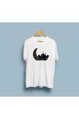 Oversize Mübarek Ramazan Bayramı Ayı tasarım unisex T-shirt