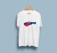 Oversize Slovakia / Slovakya Haritası cep tasarım unisex T-shirt