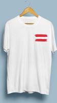 Oversize Austria / Avusturya Haritası ve Bayrağı 2.tasarım unisex T-shirt